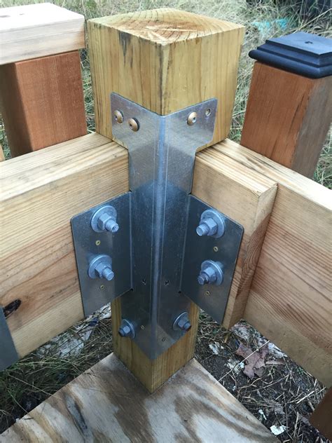 metal 4x4 brackets|4x4 deck post mounting brackets.